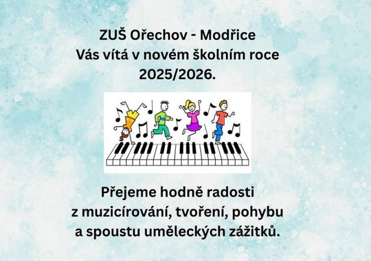Vítáme Vás v novém školním roce 2025/2026
